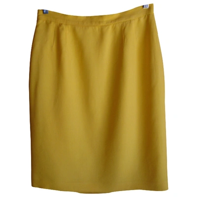 Pre-owned Balenciaga Yellow Skirt