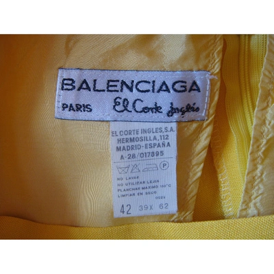 Pre-owned Balenciaga Yellow Skirt