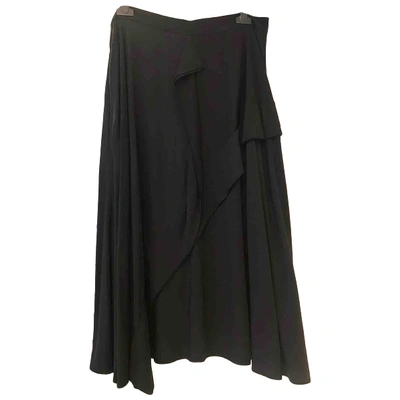Pre-owned Yohji Yamamoto Black Skirt
