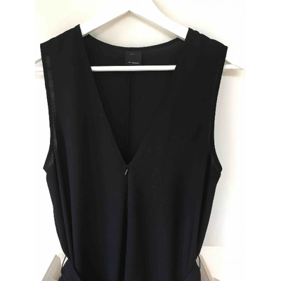 Pre-owned Pinko Black Cotton Jumpsuit