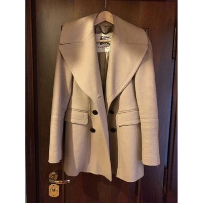 Pre-owned Burberry Camel Wool Coat