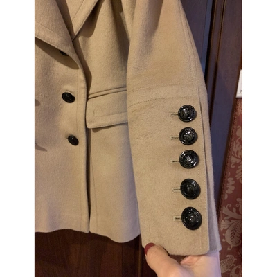 Pre-owned Burberry Camel Wool Coat