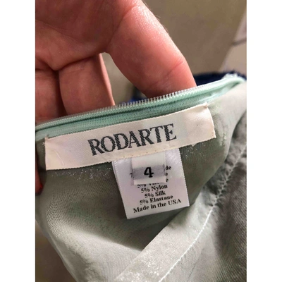 Pre-owned Rodarte Green Silk Dress