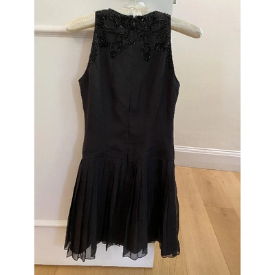 Pre-owned Harrods Silk Dress In Black