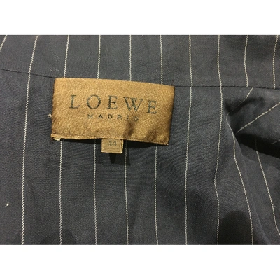Pre-owned Loewe Blue Cotton Jacket