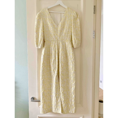 Pre-owned Ulyana Sergeenko Yellow Cotton Dress