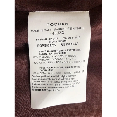 Pre-owned Rochas Velvet Mid-length Dress In Other