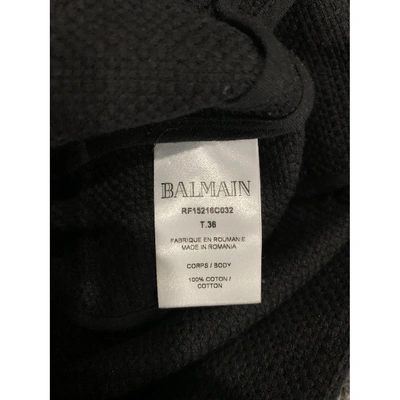Pre-owned Balmain Black Cotton Shorts