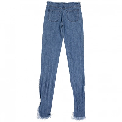 Pre-owned Marques' Almeida Blue Cotton Jeans
