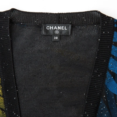 Pre-owned Chanel Cardi Coat In Multicolour