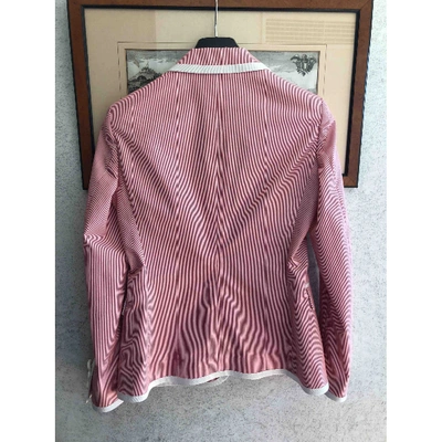 Pre-owned Moschino Cheap And Chic Red Cotton Jacket