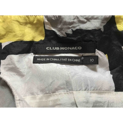 Pre-owned Club Monaco Silk Mini Skirt In Multicolour