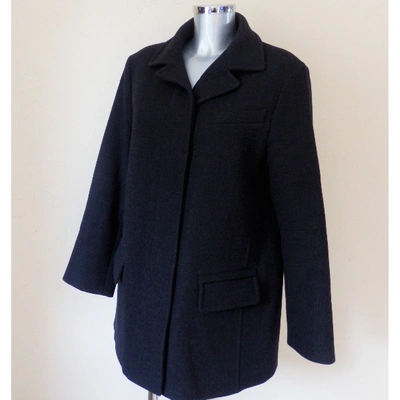Louis Vuitton - Authenticated Coat - Wool Anthracite Plain for Women, Never Worn
