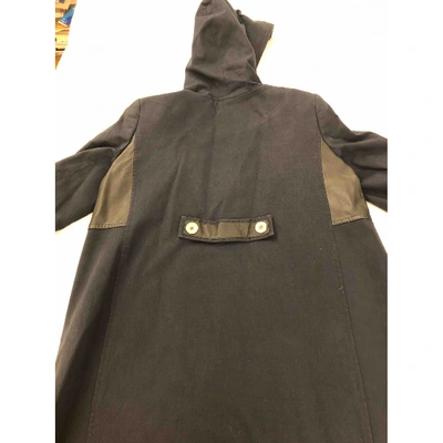 Pre-owned Maje Navy Cotton Trench Coat