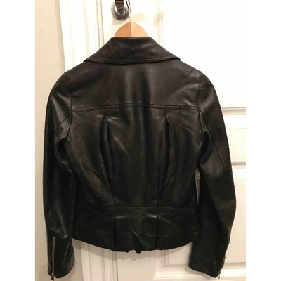 Pre-owned Alaïa Black Leather Leather Jacket