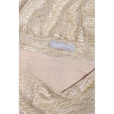 Pre-owned Samsoe & Samsoe Mid-length Skirt In Gold