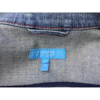Pre-owned Escada Short Vest In Blue