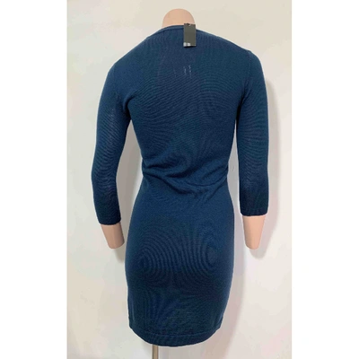 Pre-owned Markus Lupfer Blue Wool Dress