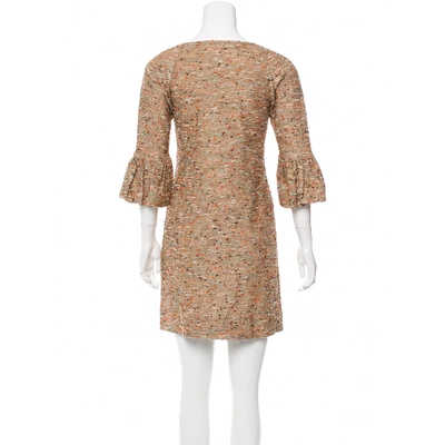 Pre-owned Diane Von Furstenberg Mini Dress In Metallic
