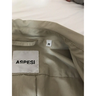 Pre-owned Aspesi Trench Coat In Beige