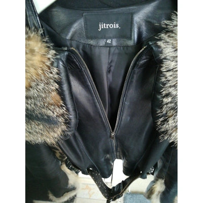 Pre-owned Jitrois Black Leather Leather Jacket