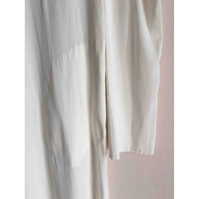 Pre-owned Kristensen Du Nord White Silk Dress