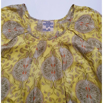 Pre-owned Baum Und Pferdgarten Silk Mini Dress In Multicolour