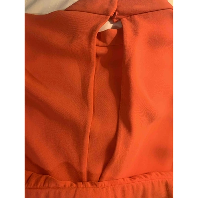 Pre-owned Gucci Orange Silk Dress