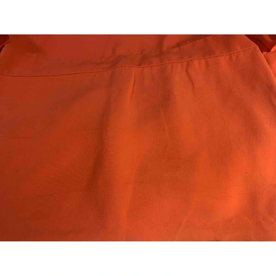 Pre-owned Gucci Orange Silk Dress