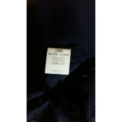 Pre-owned Au Jour Le Jour Mid-length Skirt In Blue