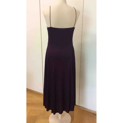 Pre-owned Dkny Mid-length Dress In Purple