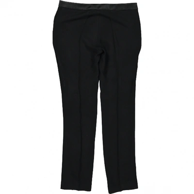 Pre-owned Dice Kayek Wool Straight Pants In Black