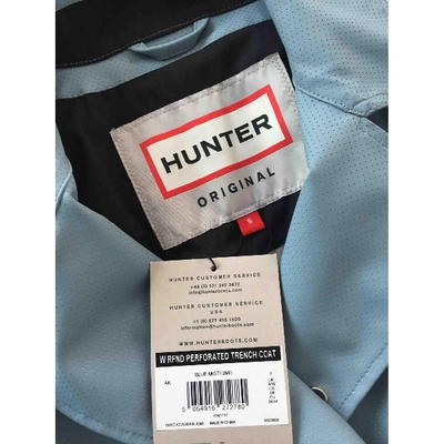 Pre-owned Hunter Trench Coat In Blue