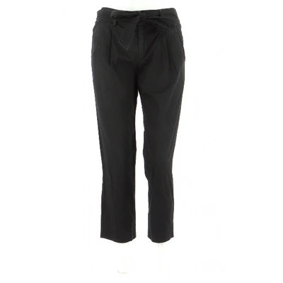 Pre-owned Comptoir Des Cotonniers Trousers In Black