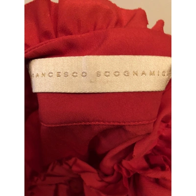 Pre-owned Francesco Scognamiglio Silk Shirt In Red