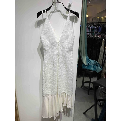 Pre-owned C/meo Collective Mid-length Dress In White