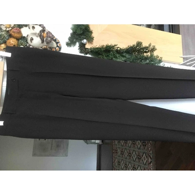 Pre-owned Prada Straight Pants In Brown