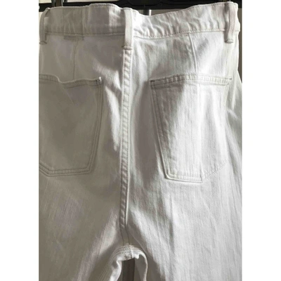 Pre-owned Vince White Cotton Jeans