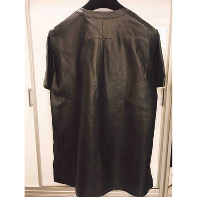 Pre-owned Givenchy Leather Short Vest In Black