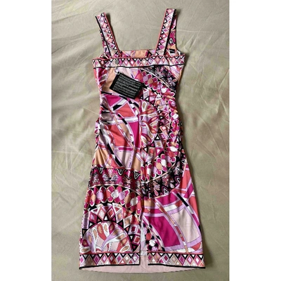 Pre-owned Emilio Pucci Mini Dress In Pink