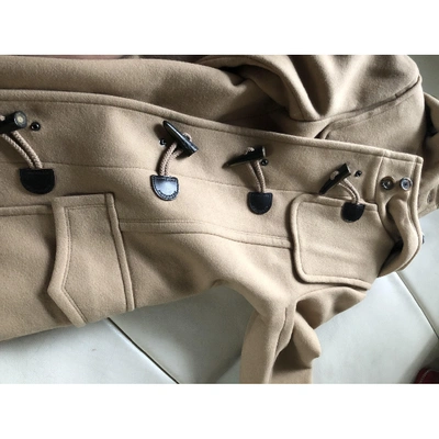 Pre-owned Burberry Beige Wool Coat