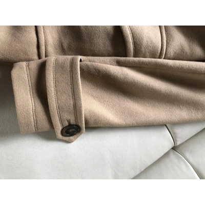 Pre-owned Burberry Beige Wool Coat