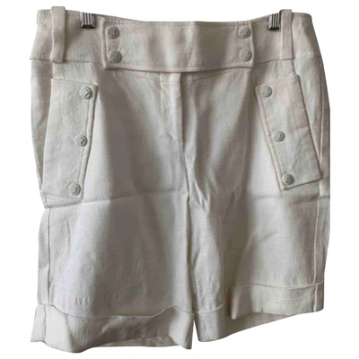 Pre-owned Versace White Viscose Shorts