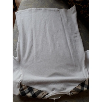 Pre-owned Burberry White Cotton  Top