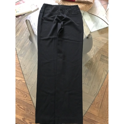 Pre-owned Jean Paul Gaultier Black Wool Trousers