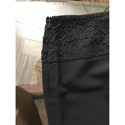 Pre-owned Jean Paul Gaultier Black Wool Trousers