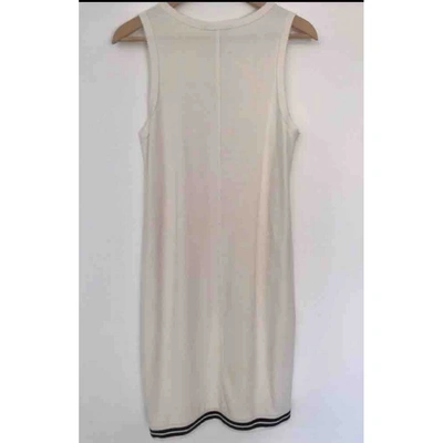 Pre-owned Scotch & Soda Ecru Cotton - Elasthane Dress