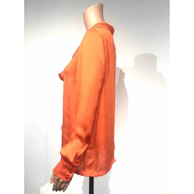 Pre-owned Stella Mccartney Silk Shirt In Orange