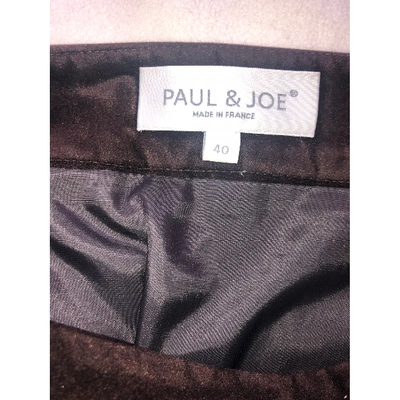 Pre-owned Paul & Joe Khaki Cotton Skirt