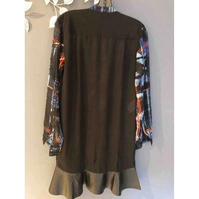 Pre-owned Alexander Mcqueen Silk Mid-length Dress In Multicolour